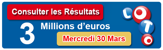 Résultat du Tirage du LOTO du Mercredi 30 mars 2016 loto-resultat-tirage-30-mars